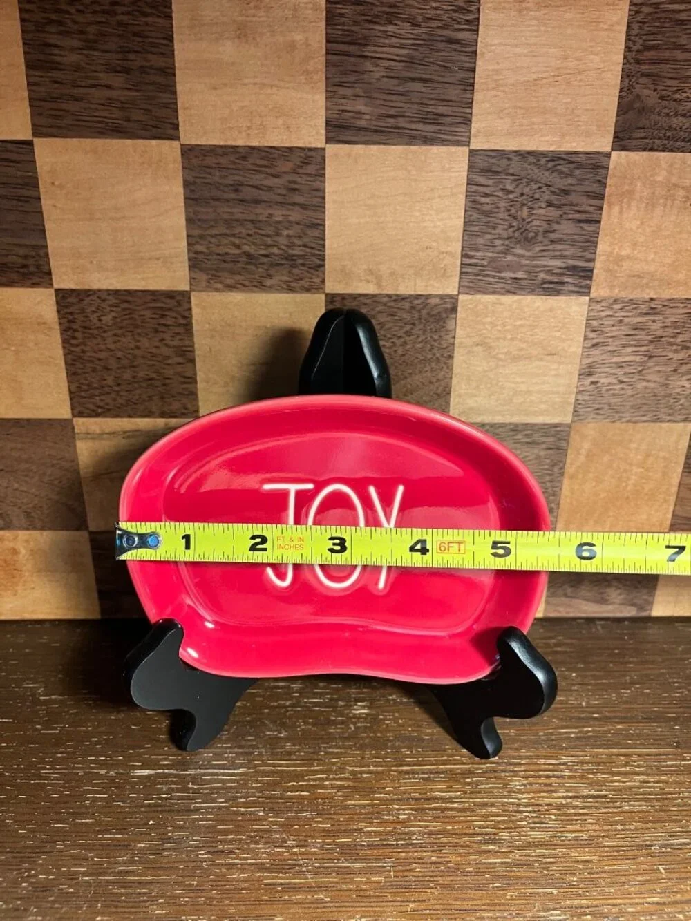 Rae Dunn Red Joy Soap Dish A566